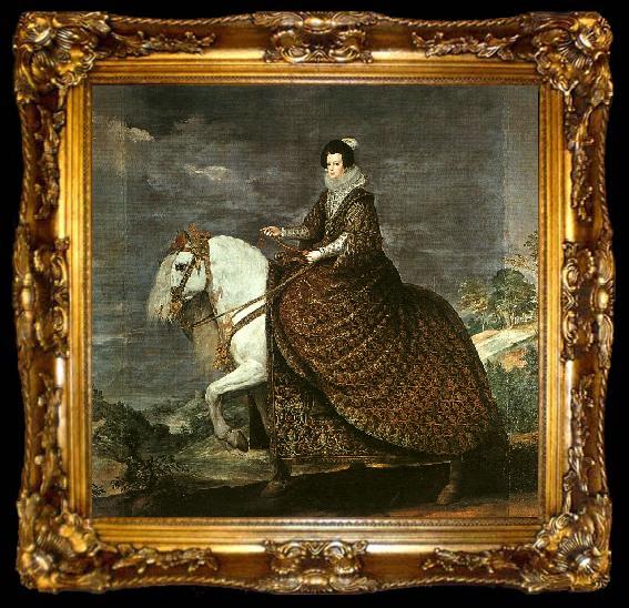 framed  Diego Velazquez Queen Isabella of Bourbon, ta009-2